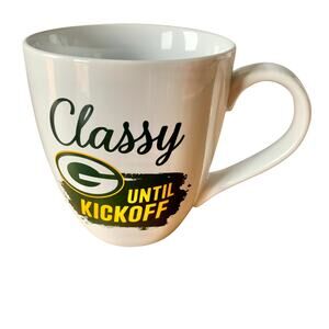 Green Bay Packers Coffee Mug NFL Classy Until Kickoff Ceramic 17oz